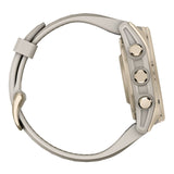 Garmin Fenix 8 43mm GPS Smartwatch with AMOLED Display (Soft Gold and Fog Gray-Dark Sandstone)