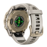 Garmin Fenix 8 43mm GPS Smartwatch with AMOLED Display (Soft Gold and Fog Gray-Dark Sandstone)