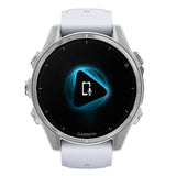 Garmin Fenix 8 43mm GPS Smartwatch with 1.3-Inch AMOLED Display (Silver and Whitestone)
