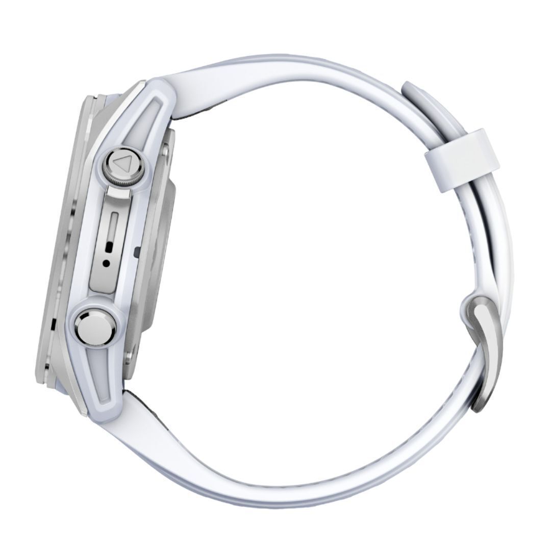 Garmin Fenix 8 43mm GPS Smartwatch with 1.3-Inch AMOLED Display (Silver and Whitestone)