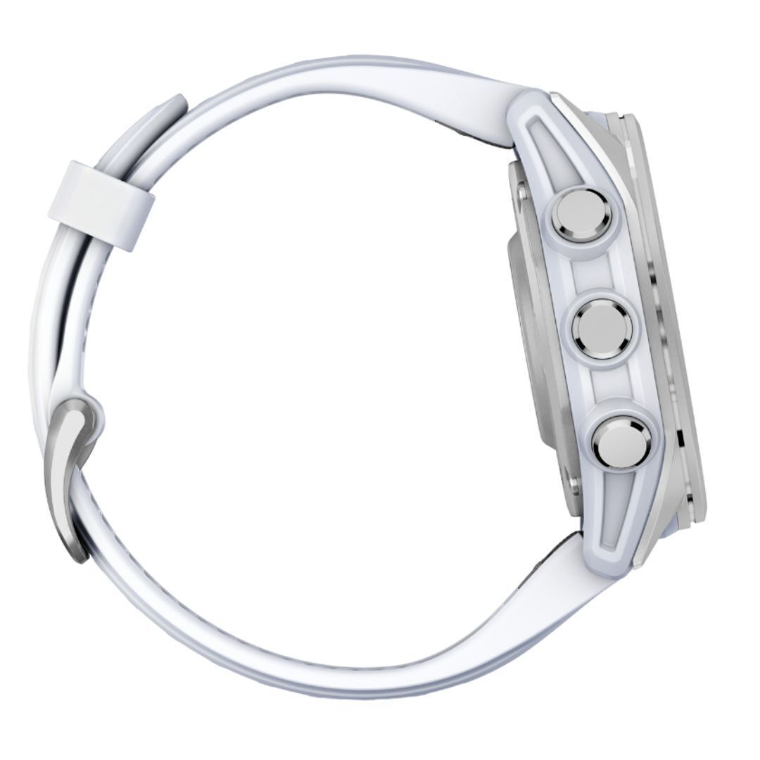 Garmin Fenix 8 43mm GPS Smartwatch with 1.3-Inch AMOLED Display (Silver and Whitestone)