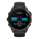 Garmin Fenix 8 47mm GPS Smartwatch with 1.4-Inch AMOLED Display (Slate Gray and Black)