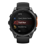 Garmin Fenix 8 47mm GPS Smartwatch with 1.4-Inch AMOLED Display (Slate Gray and Black)