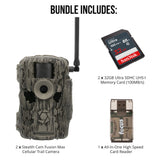 Stealth Cam 36MP Fusion Max Cellular Trail Camera 2-Pack with Two 32GB Cards and Card Reader