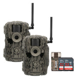 Stealth Cam 36MP Fusion Max Cellular Trail Camera 2-Pack with Two 32GB Cards and Card Reader