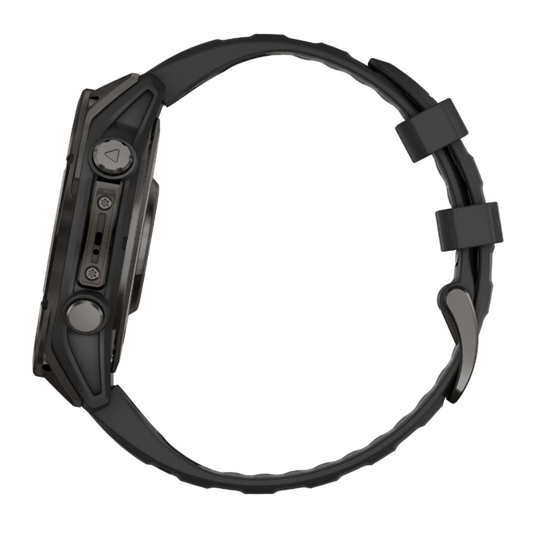 Garmin Fenix 8 Sapphire 47mm GPS Smartwatch with 1.4-Inch AMOLED Display (Black and Pebble Gray)