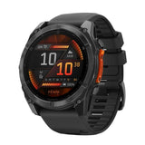 Garmin Fenix 8 51mm GPS Smartwatch with 1.4-Inch AMOLED Display (Slate Gray and Black)