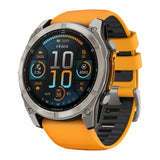 Garmin Fenix 8 Sapphire 51mm GPS Smartwatch with 1.4-Inch AMOLED Display (Spark Orange and Graphite)