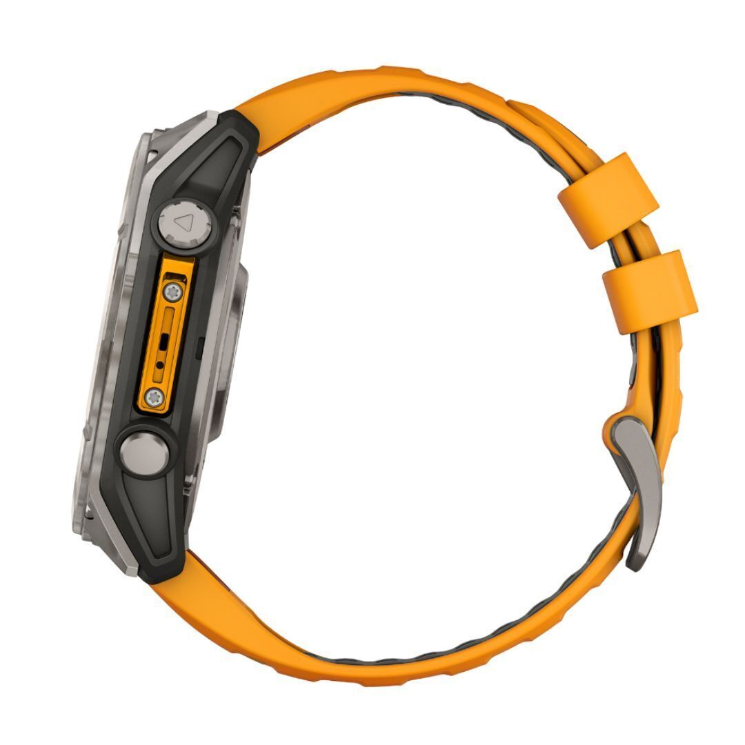 Garmin Fenix 8 Sapphire 51mm GPS Smartwatch with 1.4-Inch AMOLED Display (Spark Orange and Graphite)