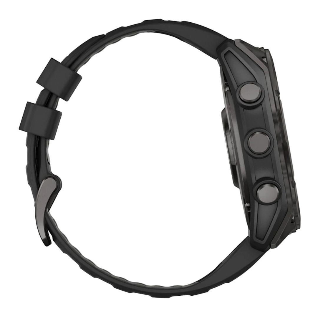 Garmin Fenix 8 Sapphire 51mm GPS Smartwatch with 1.4-Inch AMOLED Display (Black and Pebble Gray)