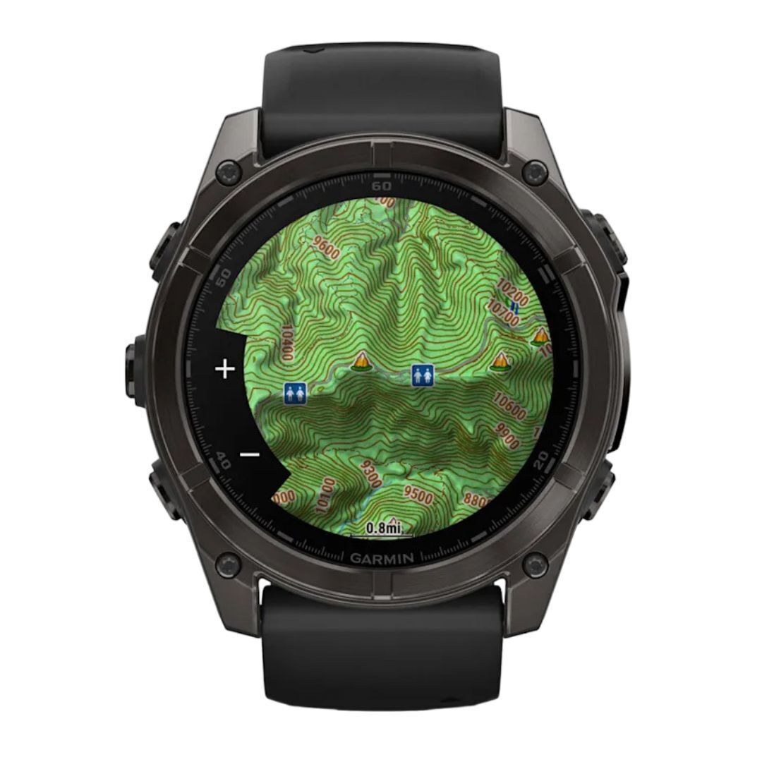 Garmin Fenix 8 Sapphire 51mm GPS Smartwatch with 1.4-Inch AMOLED Display (Black and Pebble Gray)
