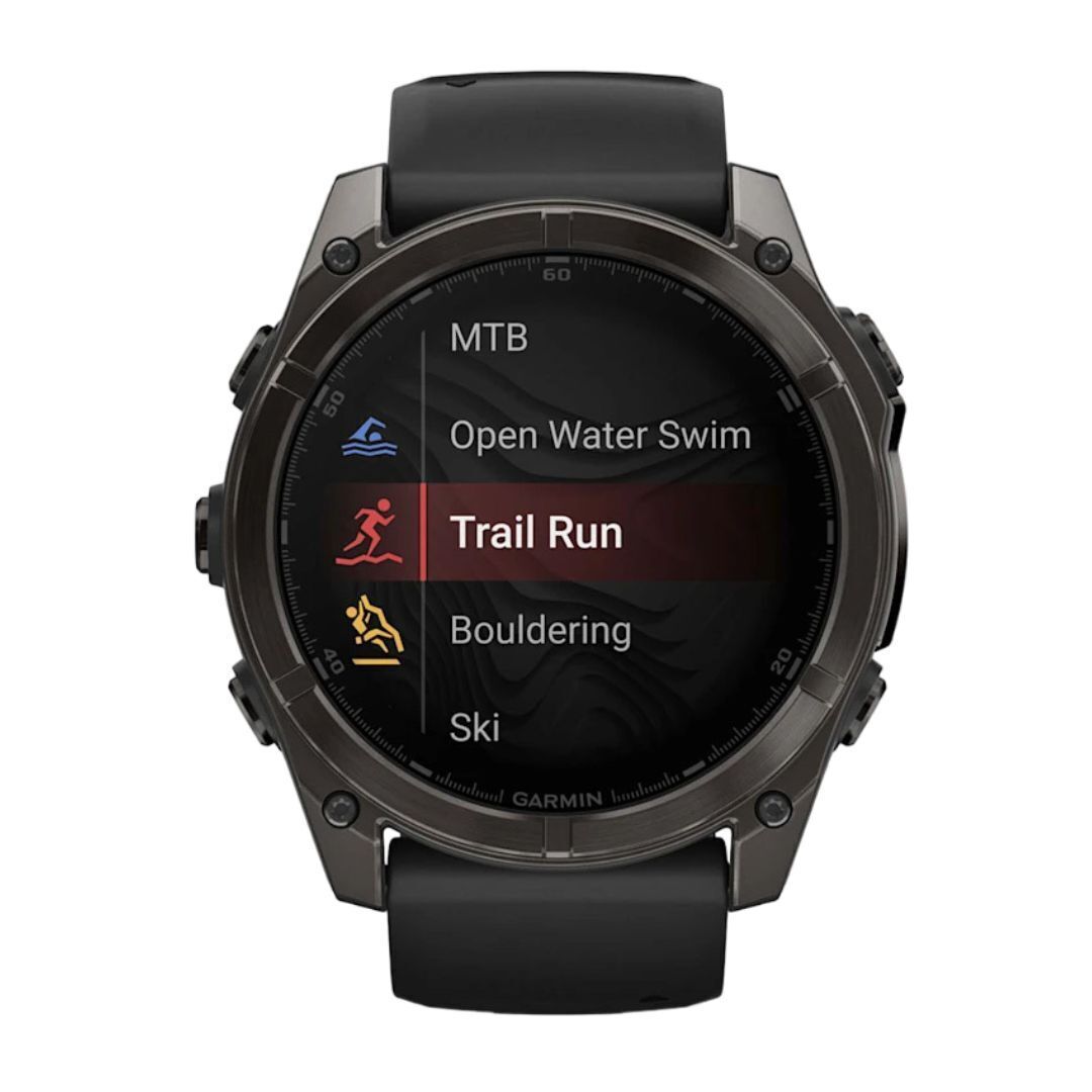 Garmin Fenix 8 Sapphire 51mm GPS Smartwatch with 1.4-Inch AMOLED Display (Black and Pebble Gray)
