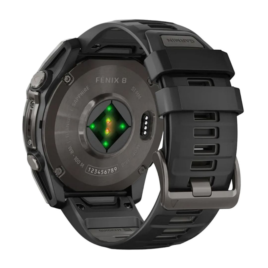 Garmin Fenix 8 Sapphire 51mm GPS Smartwatch with 1.4-Inch AMOLED Display (Black and Pebble Gray)