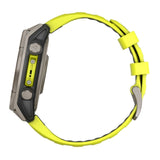 Garmin fenix 8 Sapphire Solar 47mm Smartwatch with Built-In LED Flashlight (Amp Yellow and Graphite)