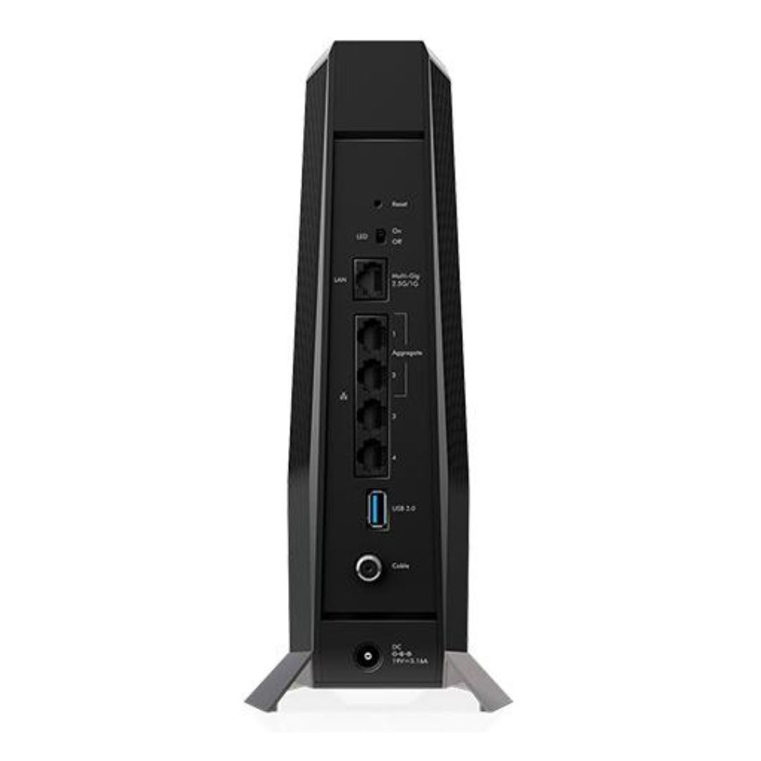 NETGEAR Nighthawk AX8 DOCSIS 3.1 Two-In-One Cable Modem with Wi-Fi 6 Router (Black, Refurbished)