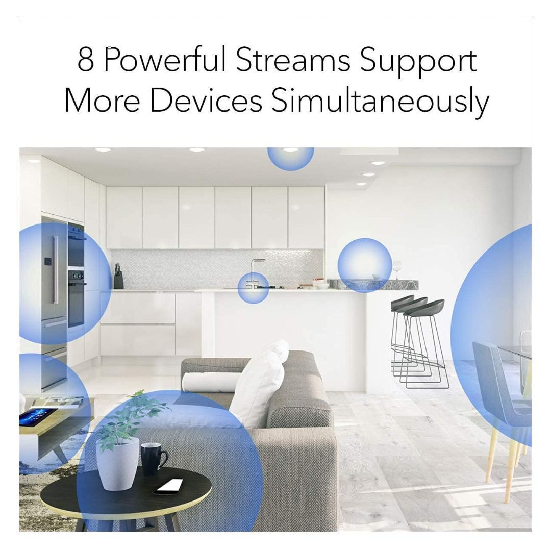 NETGEAR Nighthawk AX8 DOCSIS 3.1 Two-In-One Cable Modem with Wi-Fi 6 Router (Black, Refurbished)