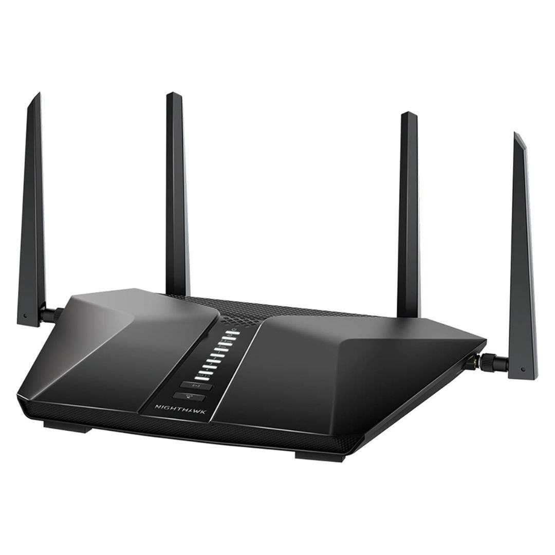NETGEAR Nighthawk AX2400 5-Stream Dual-Band Wi-Fi 6 Router with NETGEAR Armor (Black, Refurbished)
