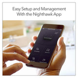 NETGEAR Nighthawk AX2400 5-Stream Dual-Band Wi-Fi 6 Router with NETGEAR Armor (Black, Refurbished)