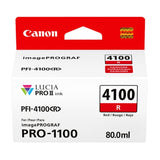 Canon PFI-4100 Lucia Pro II 11 Pigment-Based Ink for imagePROGRAF Pro 1100 Printer (Red)