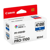 Canon PFI-4100 Lucia Pro II 11 Pigment-Based Ink for imagePROGRAF Pro 1100 Printer (Blue)