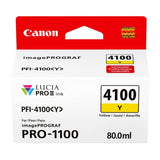 Canon PFI-4100 Lucia Pro II 11 Pigment-Based Ink for imagePROGRAF Pro 1100 Printer (Yellow)