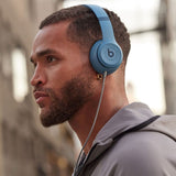 Beats Solo 4 Bluetooth Wireless On-Ear Headphones with Built-In DAC (Slate Blue, Refurbished)