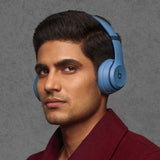 Beats Solo 4 Bluetooth Wireless On-Ear Headphones with Built-In DAC (Slate Blue, Refurbished)