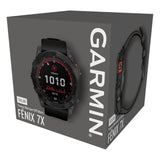 Garmin Fenix 7X Solar-Powered 1.4-Inch Display Multisport GPS Watch (Slate Gray with Black Band)