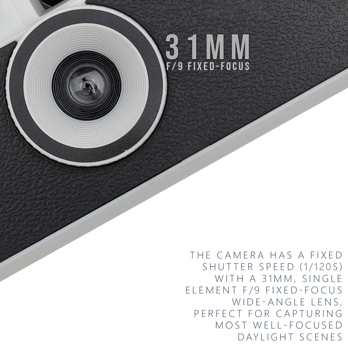 Ilford Sprite 35-II Reusable 35mm Analog Film Camera (Black and Silver) with Film (3-Pack) Bundle