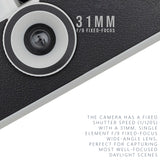 Ilford Sprite 35-II Reusable 35mm Analog Film Camera (Black and Silver) with Film (3-Pack) Bundle