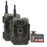 Stealth Cam 40MP Deceptor Max Cellular Trail Camera 2-Pack with Two 32GB Cards and Card Reader