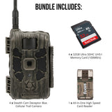 Stealth Cam 40MP Deceptor Max  Cellular Trail Camera 4-Pack with Four 32GB Cards and Card Reader