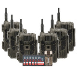 Stealth Cam 40MP Deceptor Max  Cellular Trail Camera 6-Pack with Six 32GB Cards and Card Reader