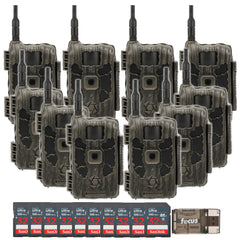 Stealth Cam 40MP Deceptor Max  Cellular Trail Camera 10-Pack with Ten 32GB Cards and Card Reader