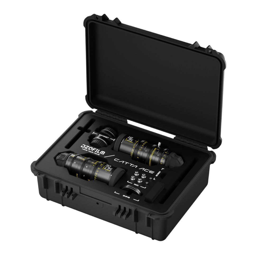 DZOFilm Catta Ace FF 18-35mm and 70-135mm T2.9 2-Lens Bundle with 16-Bladed Iris (PL and EF, Black)