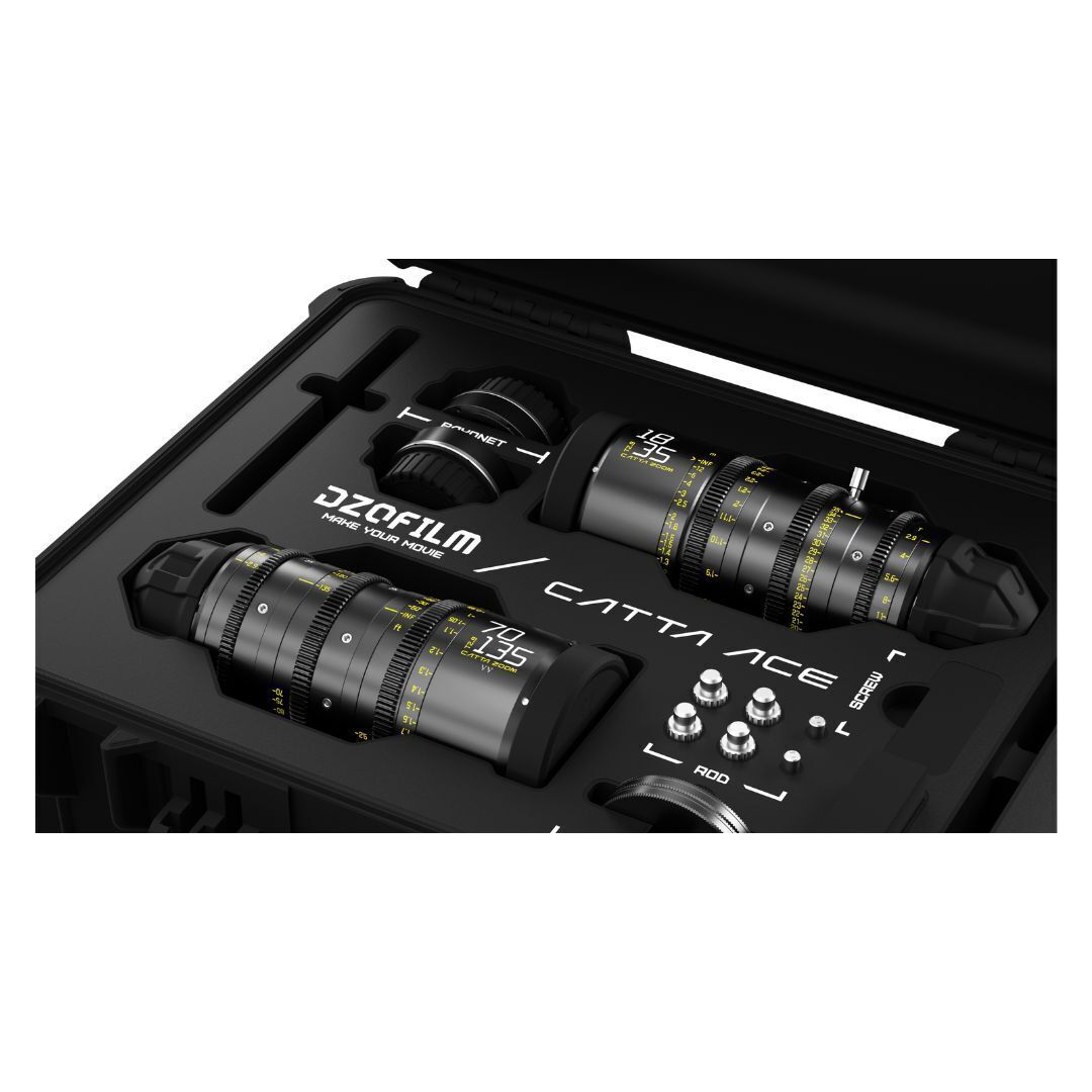 DZOFilm Catta Ace FF 18-35mm and 70-135mm T2.9 2-Lens Bundle with 16-Bladed Iris (PL and EF, Black)