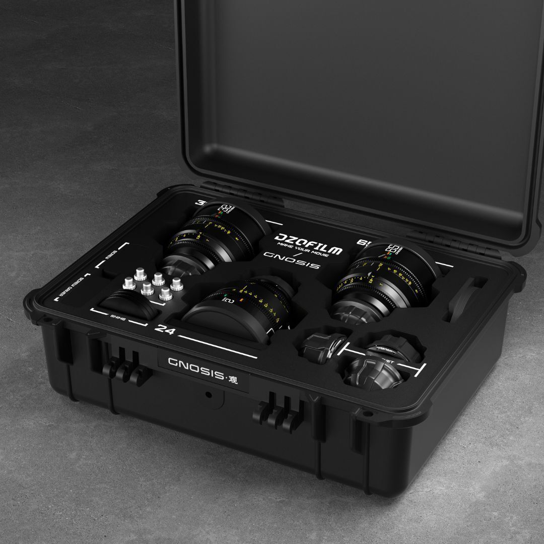 DZOFilm 24mm, 32mm, and 65mm VV T2.8 Macro Cine 3-Lens Kit with 16-Blade Iris (LPL, PL, EF, Black)