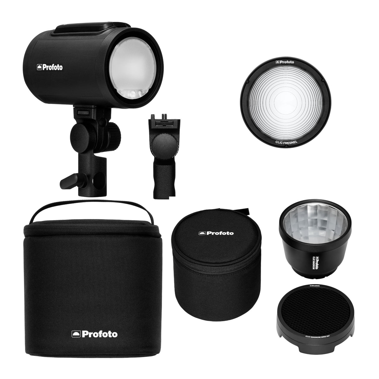 Profoto A2 Monolight with Profoto Clic Magnum Reflector and Profoto Light Shaping Tool Bundle