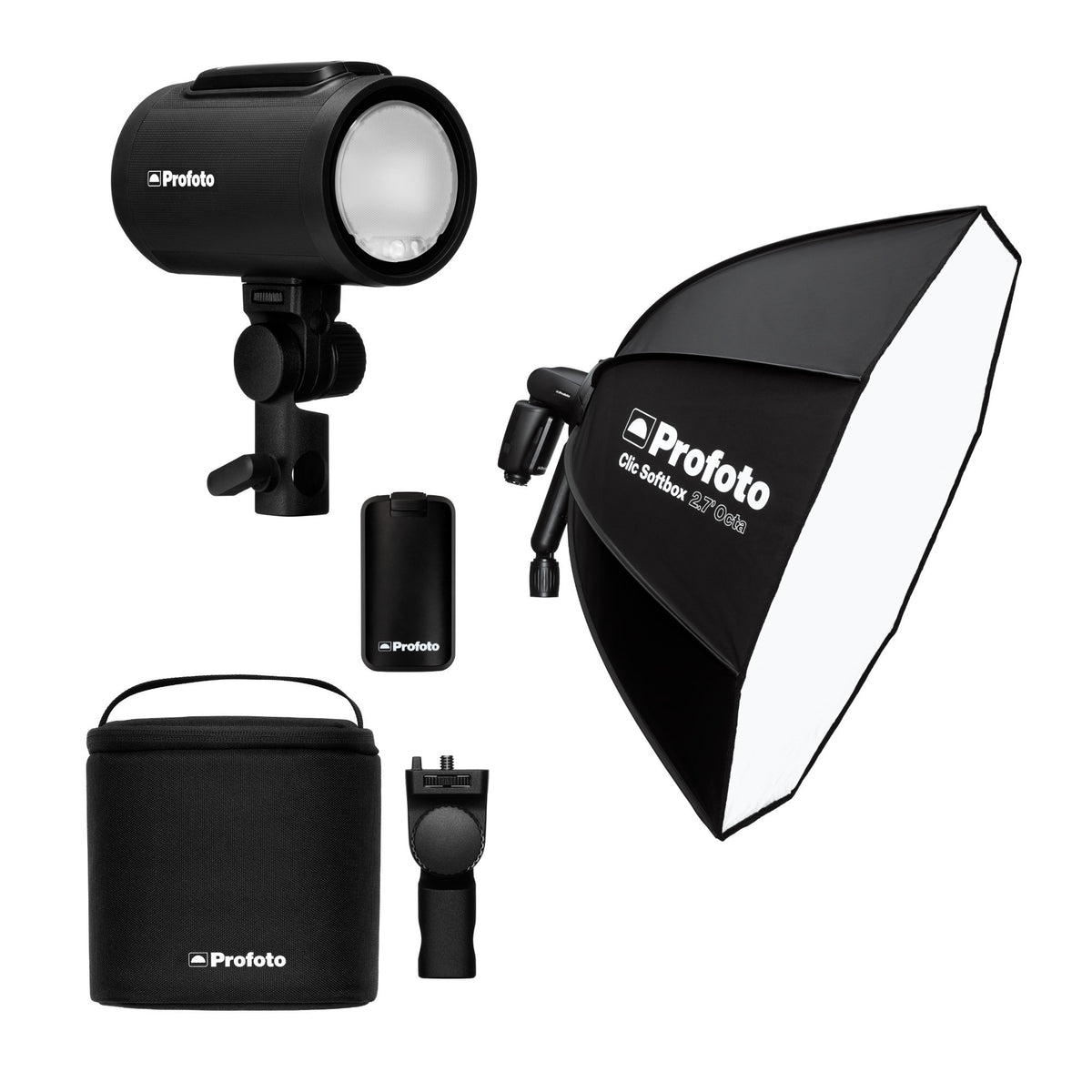Profoto A2 Monolight with Clic Softbox 2.7-Feet Octa and A-Series Mk II Li-Ion Battery Bundle