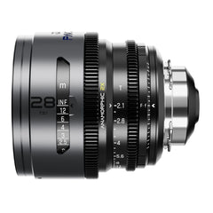 DZOFilm PAVO 28mm Anamorphic 2x T2.1 Blue Coating PL or EF Mount Lens (Space Gray and Black)