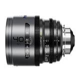 DZOFilm PAVO 40mm Anamorphic 2x T2.1 Blue Coating PL or EF Mount Lens (Space Gray and Black)