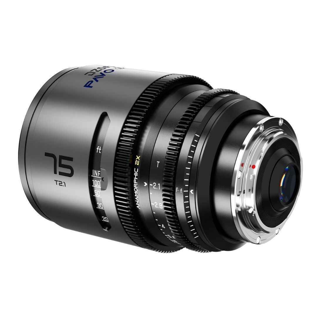 DZOFilm Pavo 2x Anamorphic T2.1 3-Lens Set with Blue Coating, PL or EF Mount (Space Gray and Black)