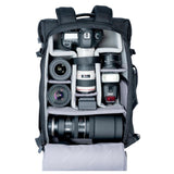 Vanguard VEO Select 49 Incognito Backpack and Shoulder Bag for DSLR Cameras with Dividers (Black)