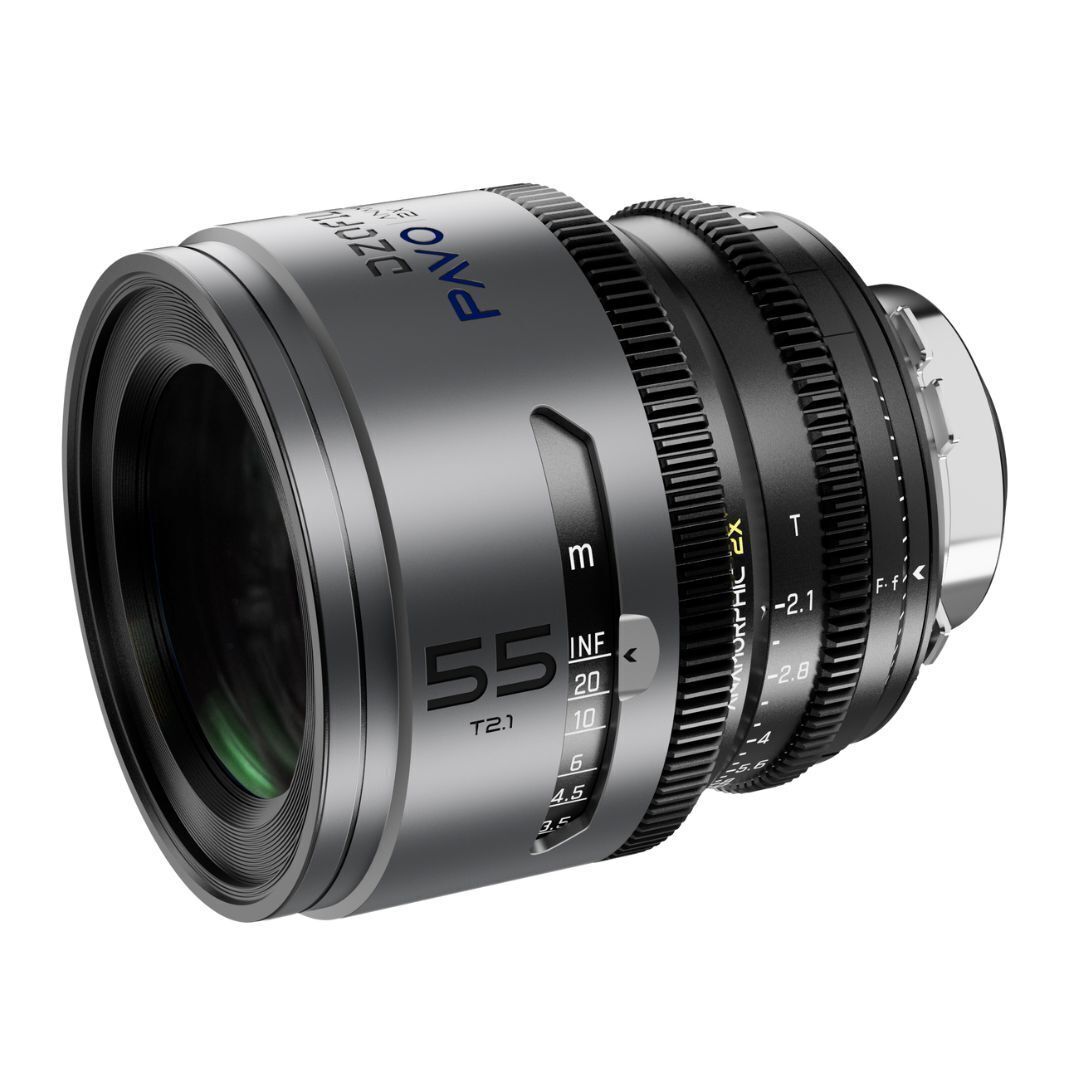 DZOFilm PAVO 55mm Anamorphic 2x T2.1 Blue Coating and PL or EF