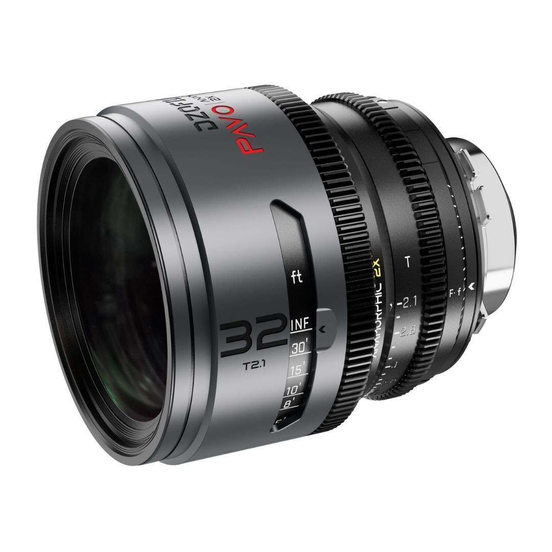 DZOFilm Pavo 2x Anamorphic T2.1 and T2.4 3-Lens Set with Neutral Coating (Space Gray and Black)