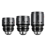 DZOFilm Pavo 2x Anamorphic T2.1 and T2.4 3-Lens Set with Neutral Coating (Space Gray and Black)