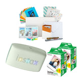 Fujifilm Instax Mini Link 3 Compact Smartphone Printer (Sage Green) with Focus Camera Kit Bundle