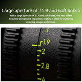 NiSi 85mm Athena Prime T1.9 Full Frame Cinema Lens with 77mm Thread (E Mount, Drop-In Filter) Bundle