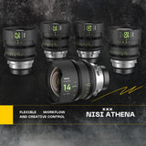 NiSi 85mm Athena Prime T1.9 Full Frame Cinema Lens with 77mm Thread (E Mount, Drop-In Filter) Bundle
