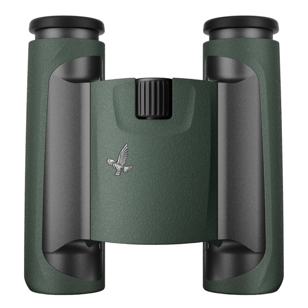 SWAROVSKI OPTIK 10x25 CL Pocket Binocular with Long Eye Relief (Green, Wild Nature Field Bag)